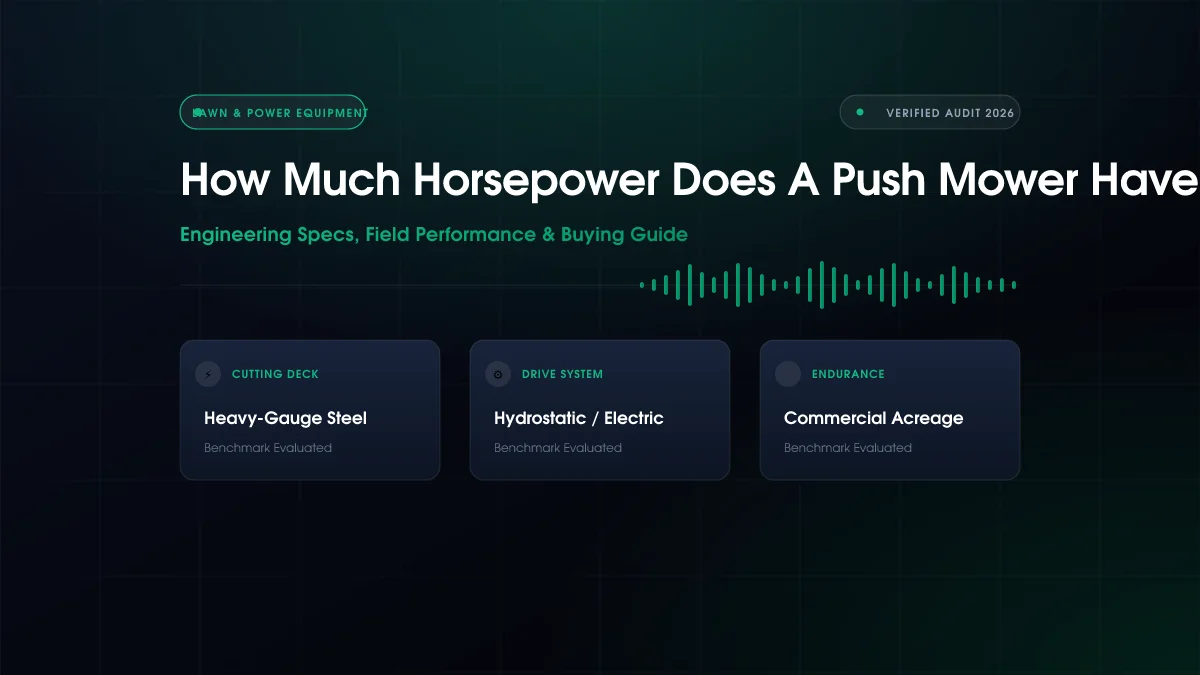 How Much Horsepower Does a Push Mower Have?