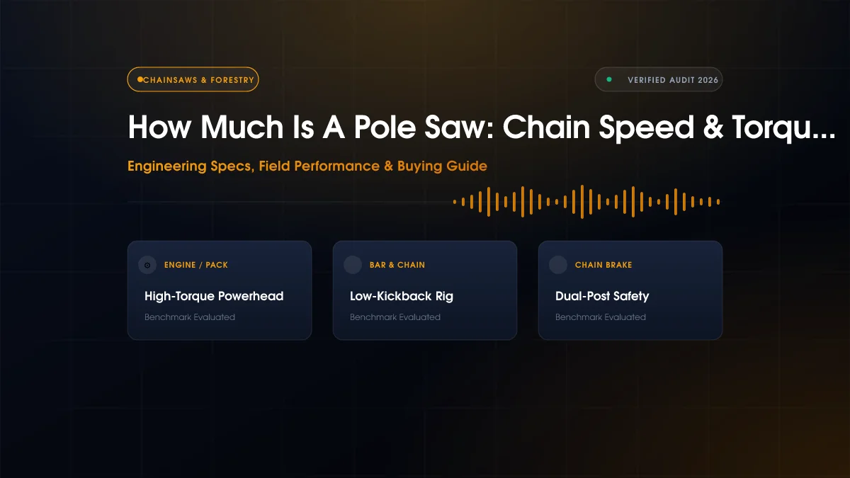 How Much Is A Pole Saw: Chain Speed & Torque Compared