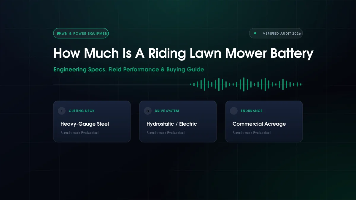 How Much Is A Riding Lawn Mower Battery (2026)