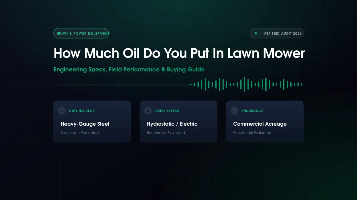 How Much Oil Do You Put In Lawn Mower (2026)