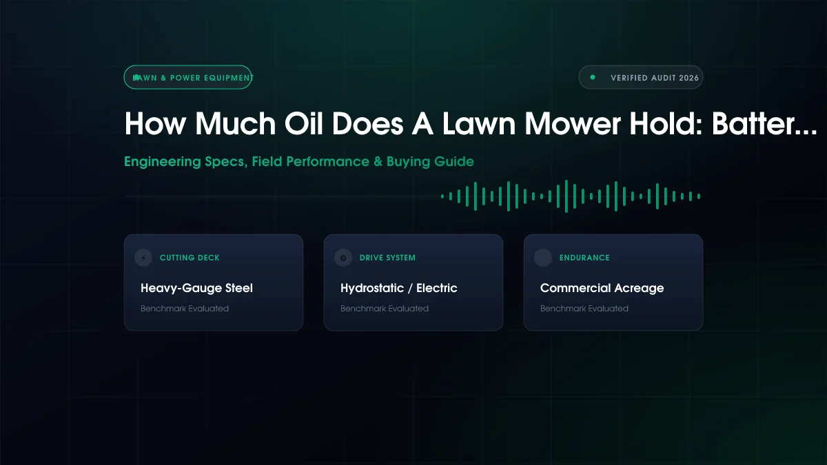 How Much Oil Does A Lawn Mower Hold: Battery Compared (2026)