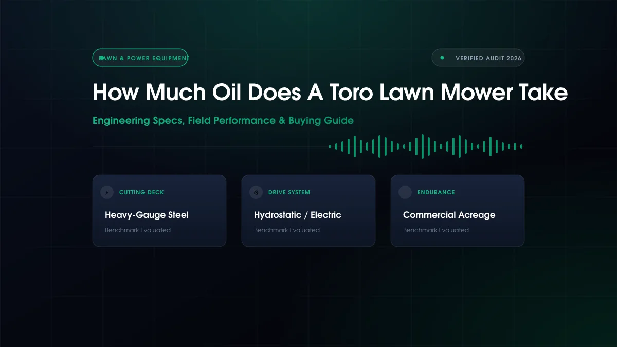How Much Oil Does A Toro Lawn Mower Take (2026)