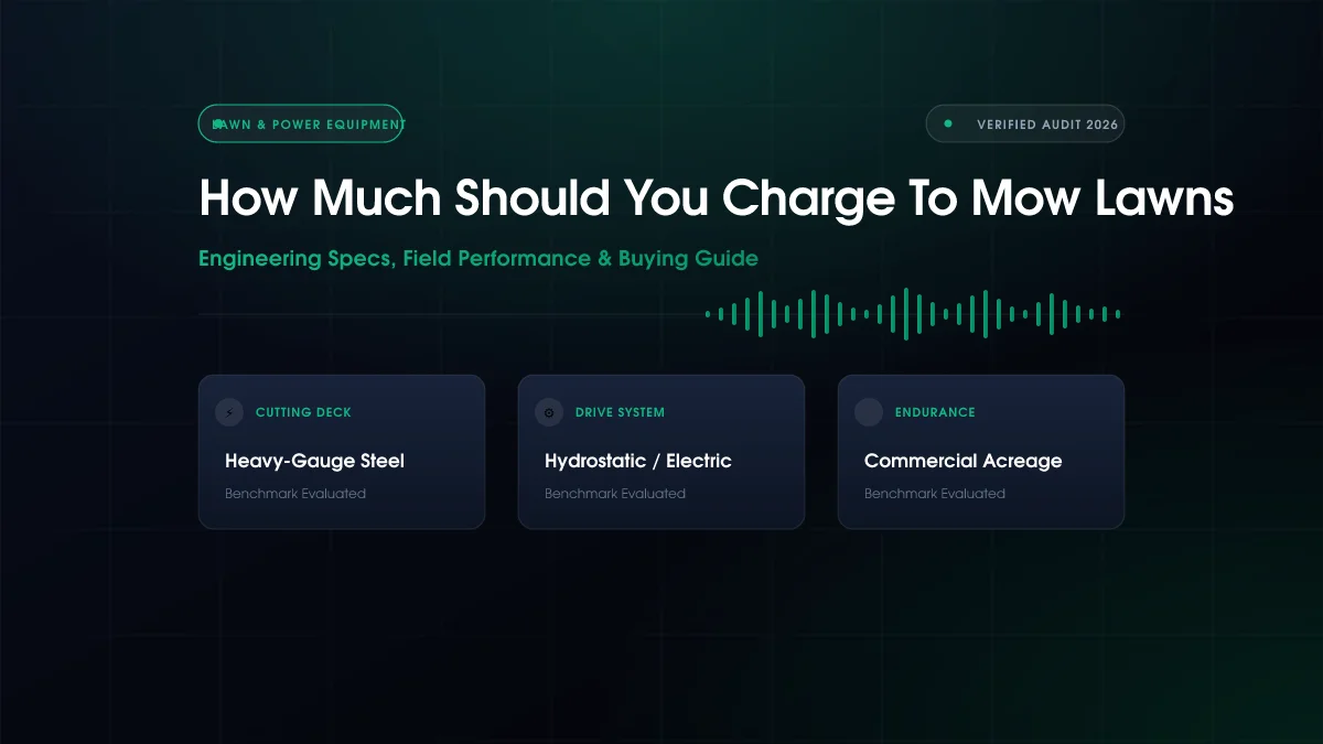 How Much Should You Charge To Mow Lawns (2026)