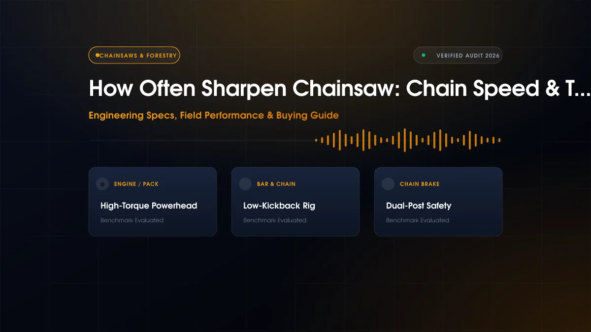 How Often Sharpen Chainsaw: Chain Speed & Torque Compared