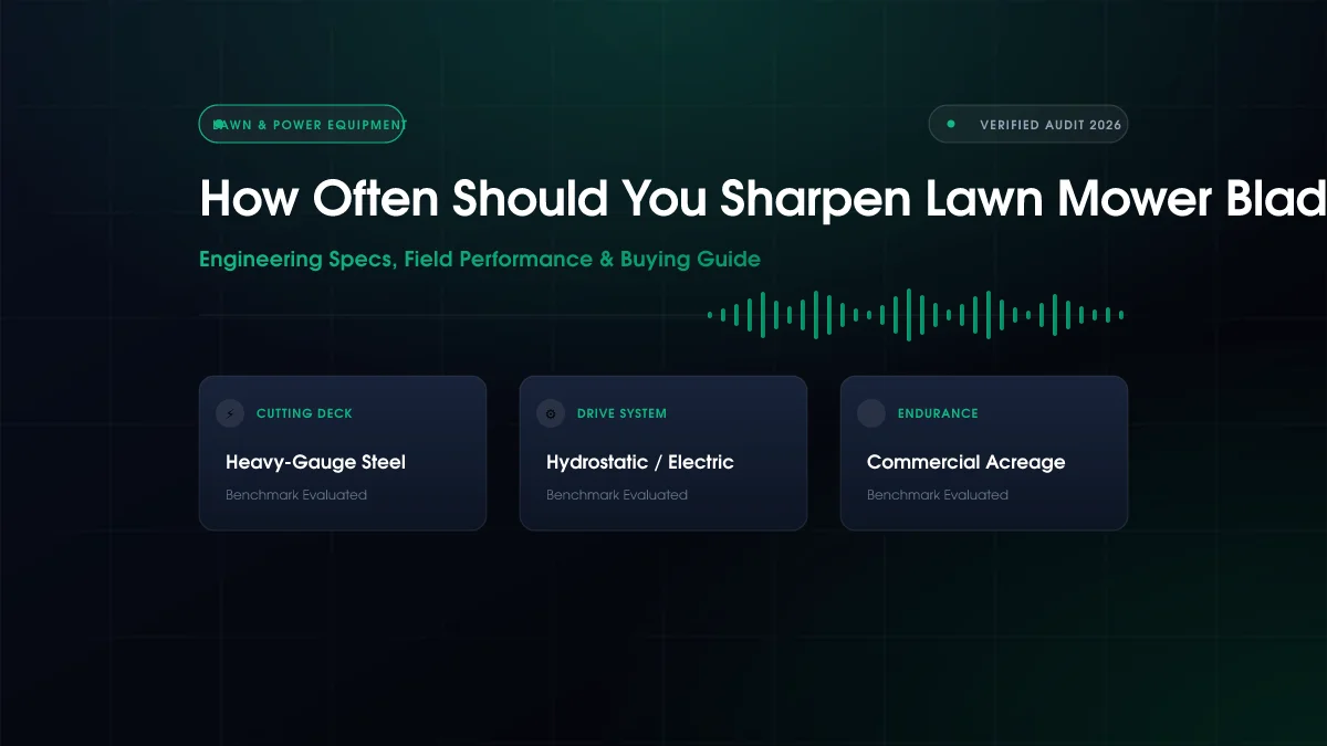 How Often Sharpen Lawn Mower Blades?