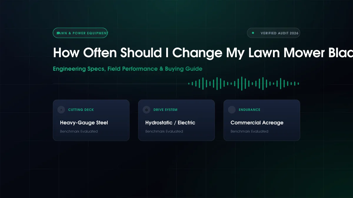 How Often Should I Change My Lawn Mower Blade (2026)