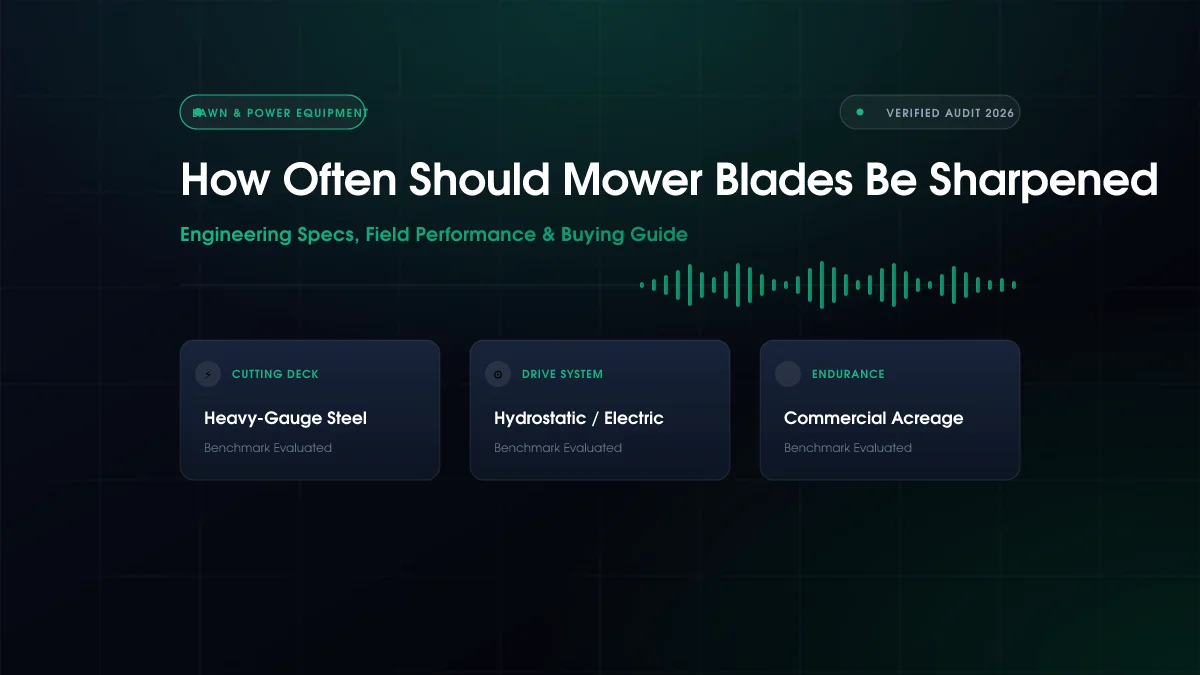 How Often Should Mower Blades Be Sharpened?