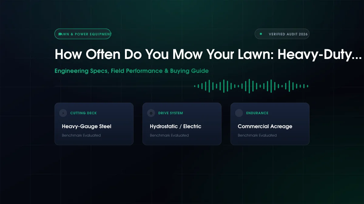How Often Do You Mow Your Lawn: Heavy-Duty Compared (2026)
