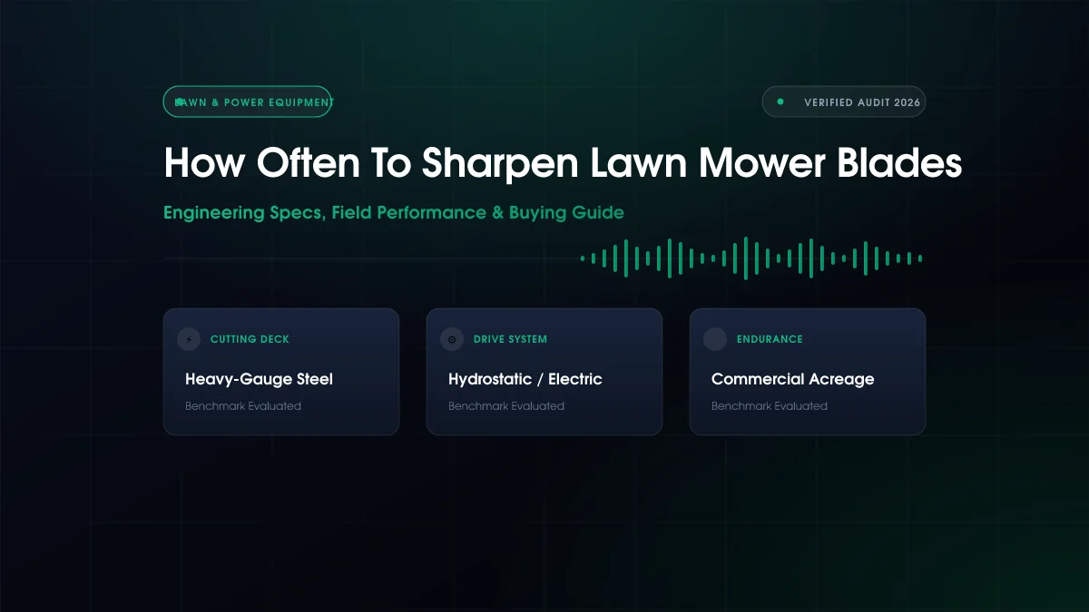 How Often to Sharpen Lawn Mower Blades?
