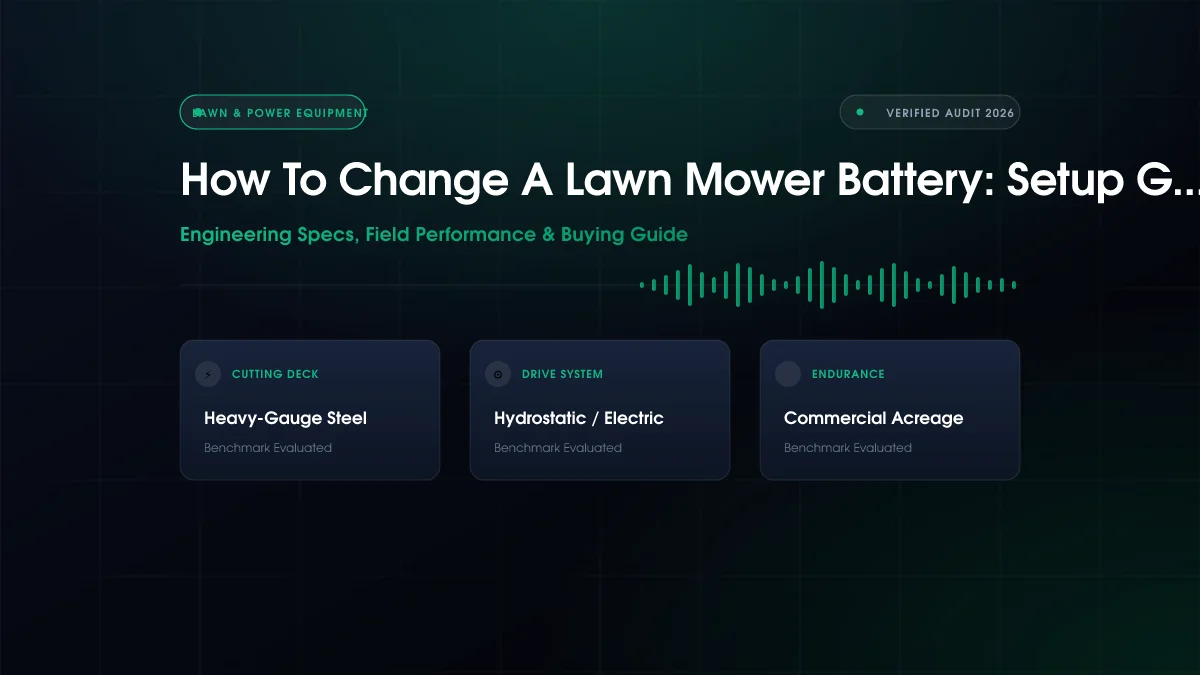 How to Change Lawn Mower Battery