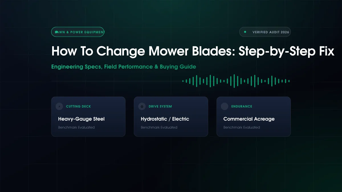 How to Change Mower Blades