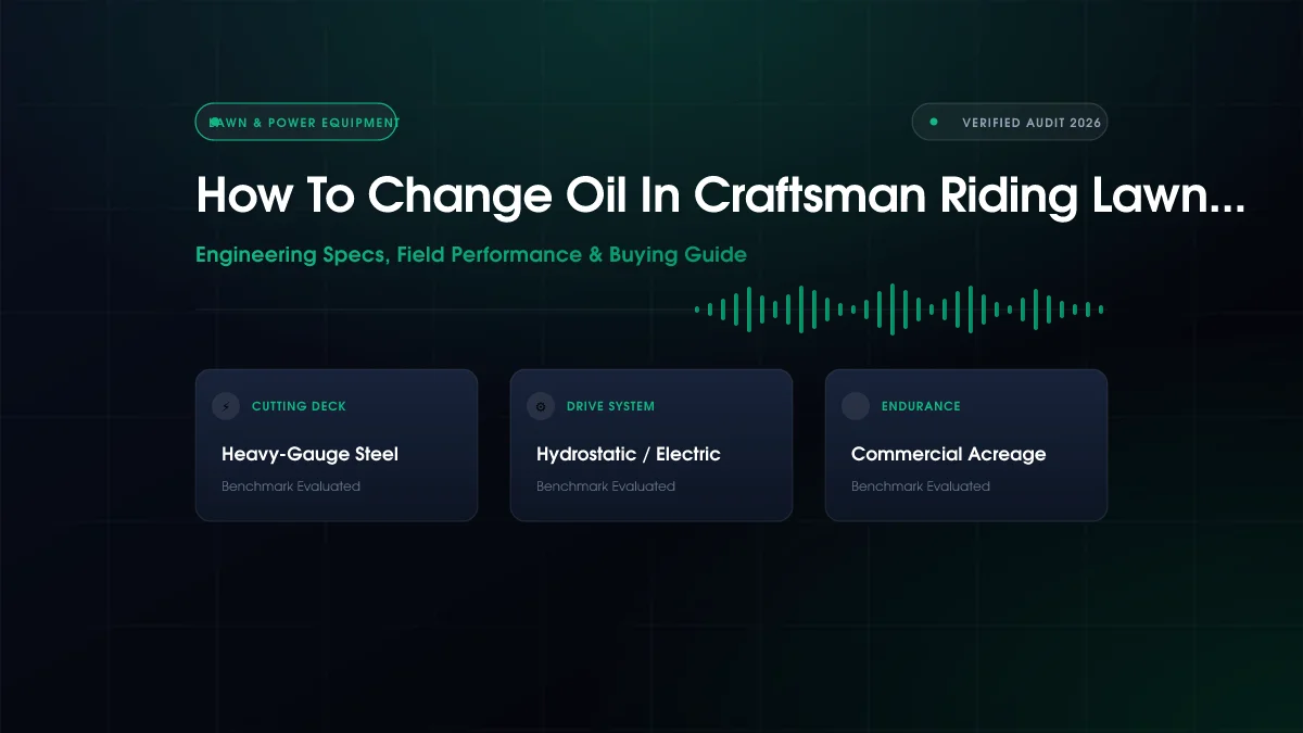 How To Change Oil In Craftsman Riding Lawn Mower
