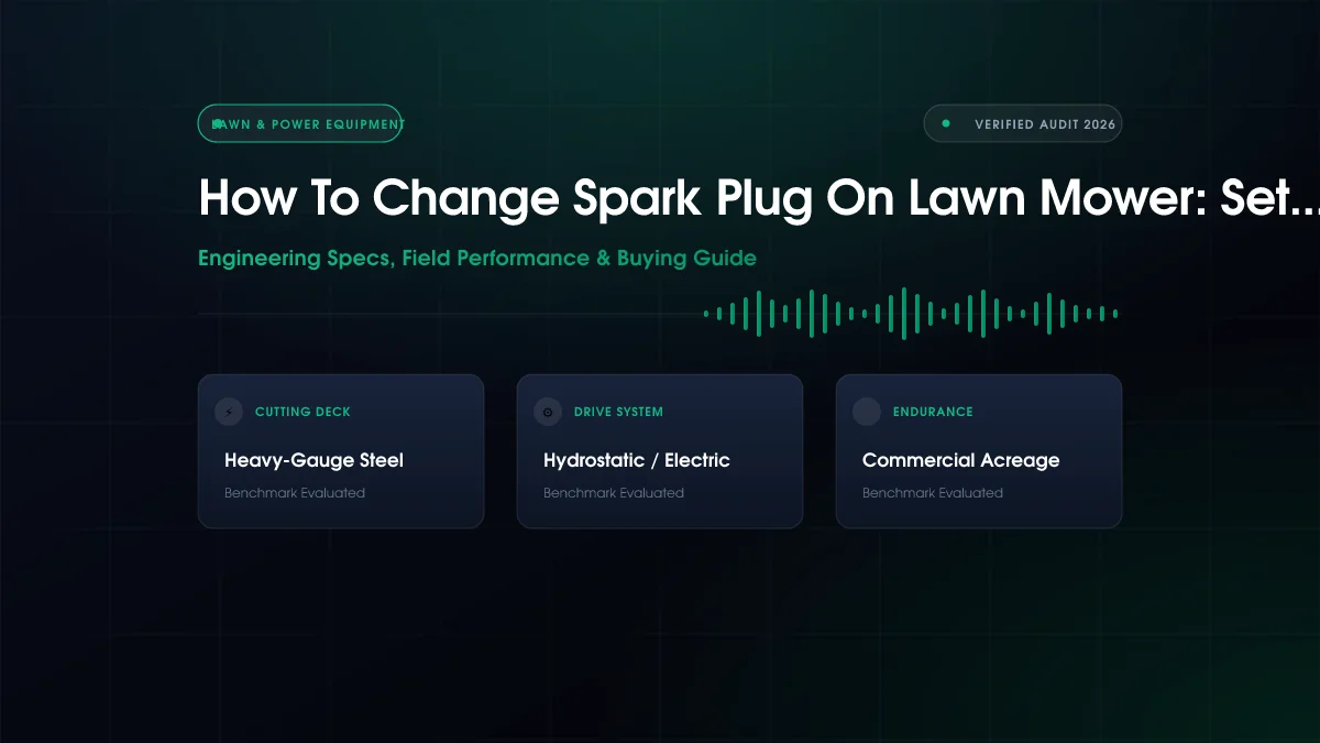 How To Change Spark Plug On Lawn Mower: Setup Guide (2026)