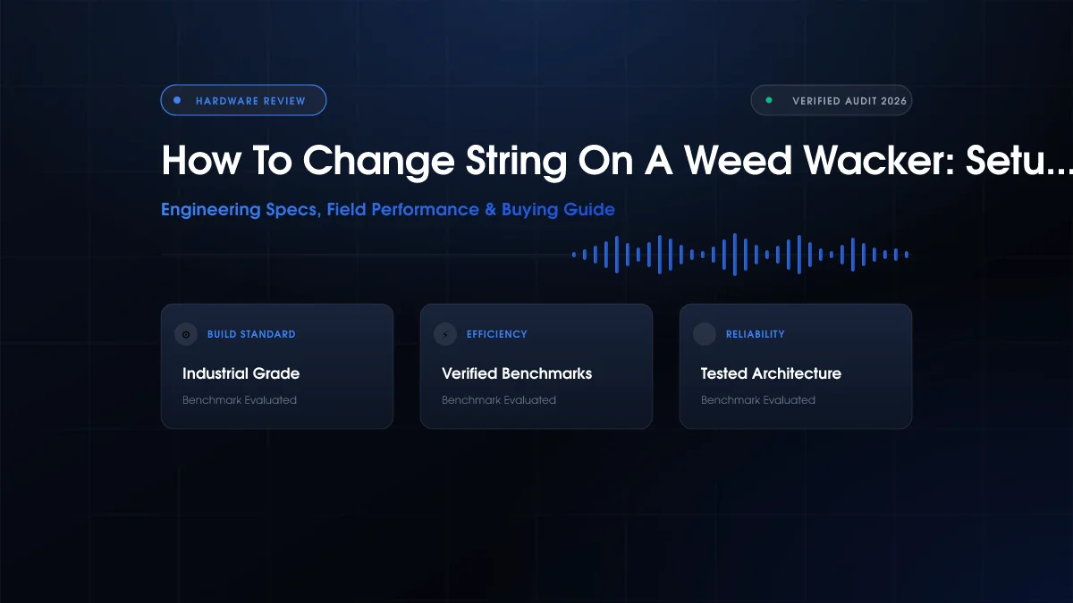 How To Change String On A Weed Wacker: Setup Guide (2026)