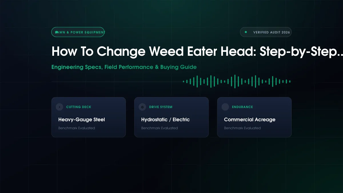 How To Change Weed Eater Head: Step-by-Step Fix (2026)