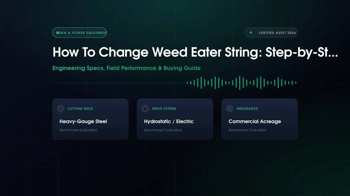 How to Change Weed Eater String