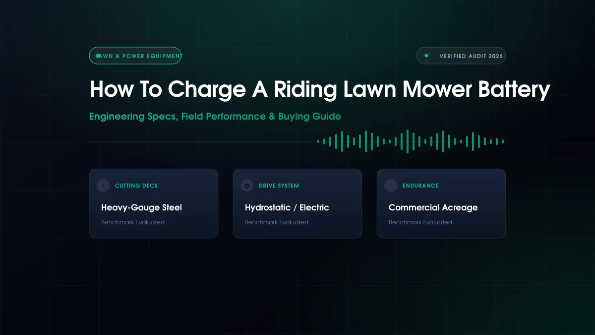 How To Charge A Riding Lawn Mower Battery