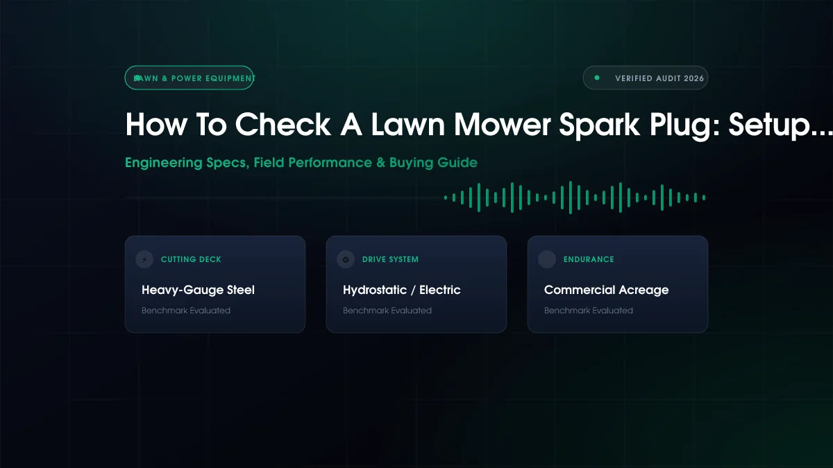 How To Check A Lawn Mower Spark Plug: Setup Guide (2026)