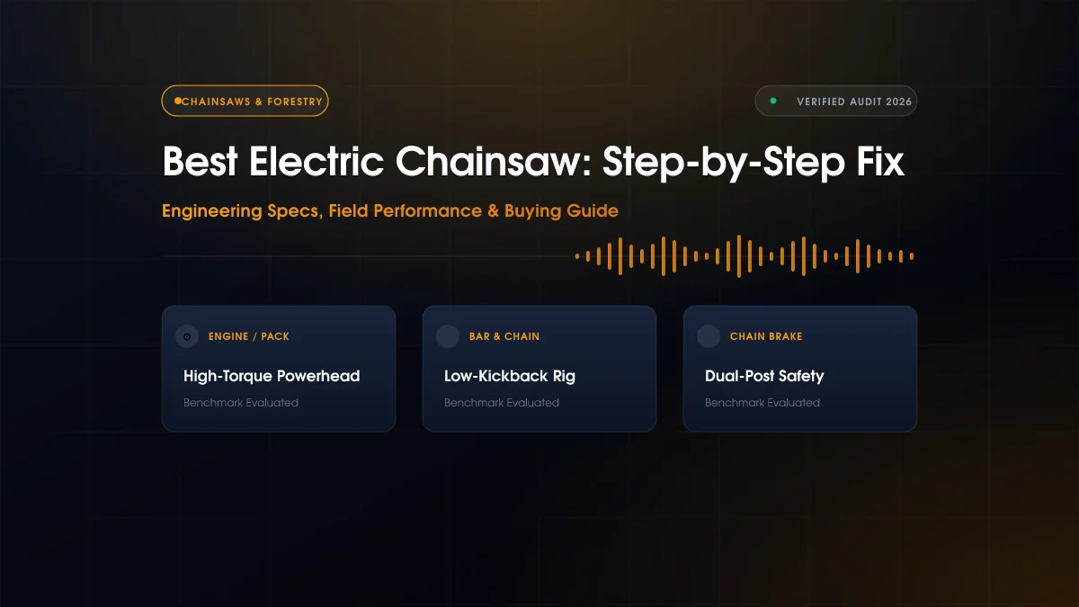 Best Electric Chainsaw: Step-by-Step Fix (2026)