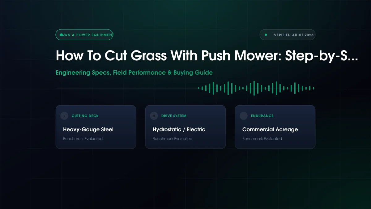 How To Cut Grass With Push Mower: Step-by-Step Fix (2026)