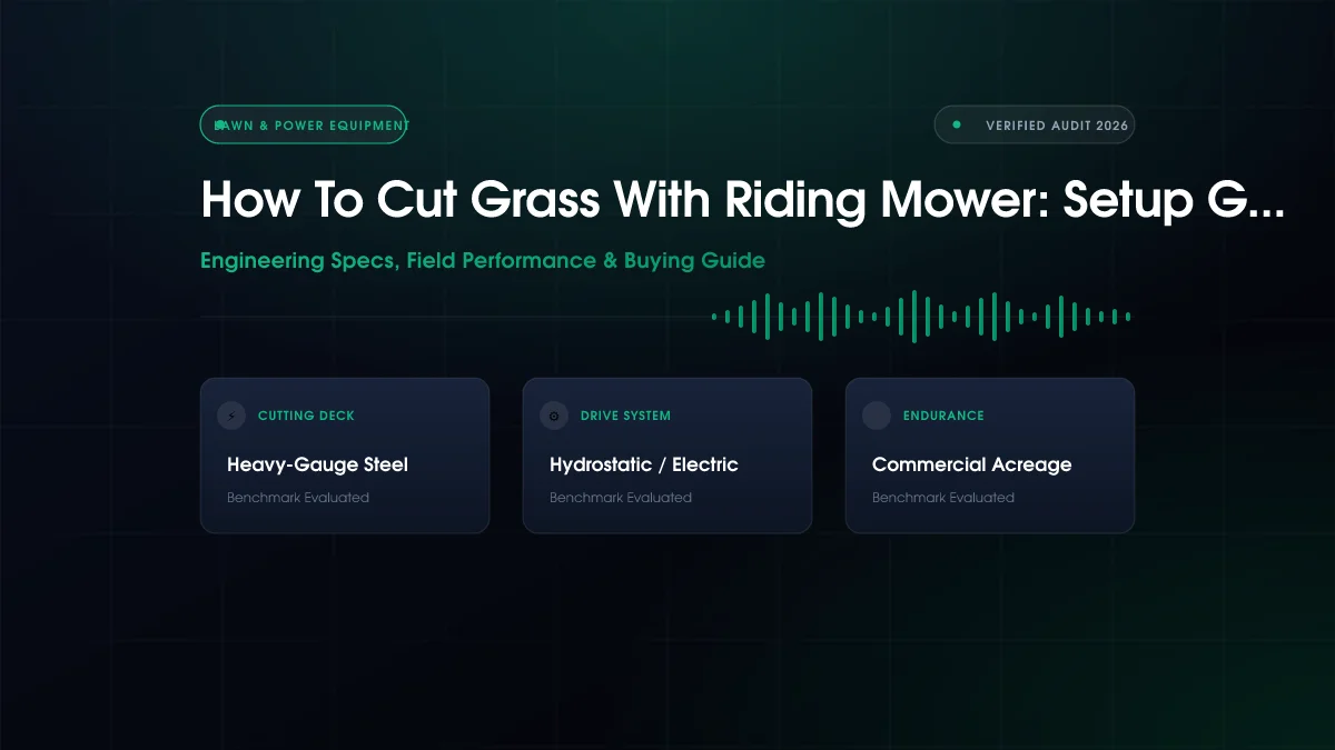 How to Cut Grass with Riding Mower