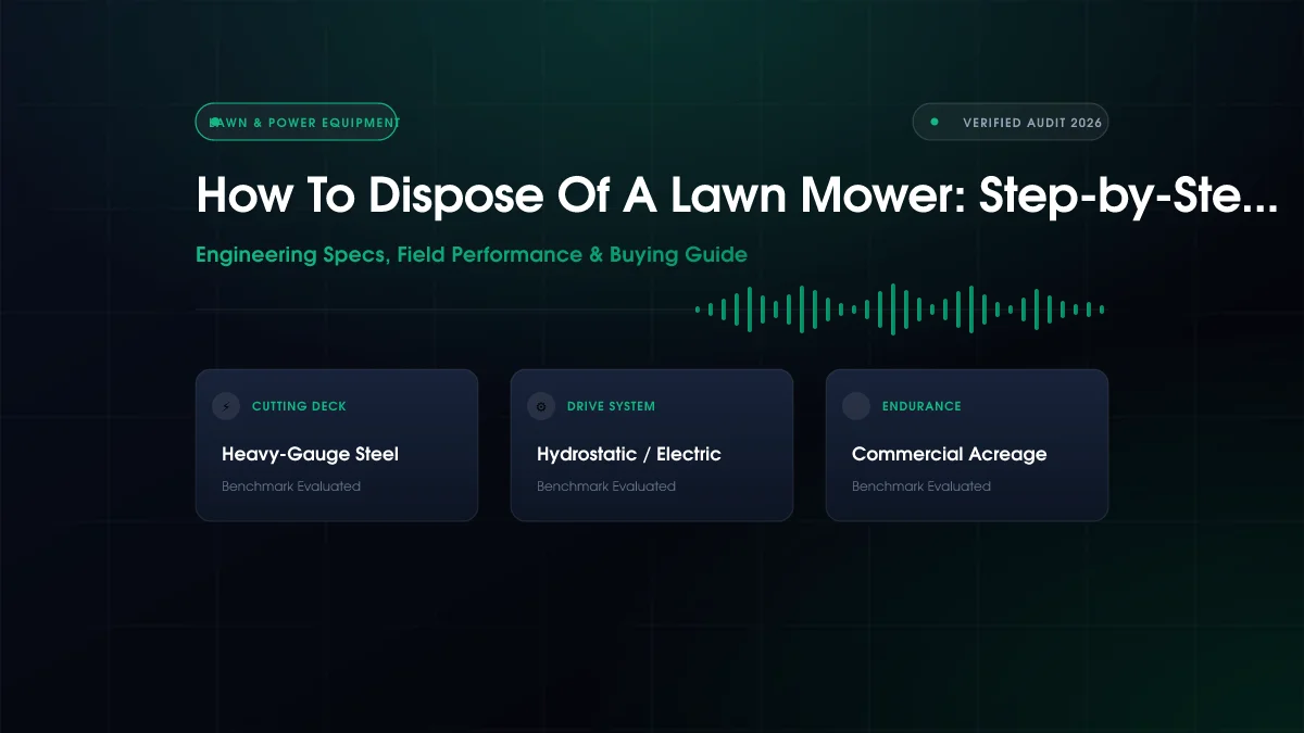 How to Dispose of Lawn Mower