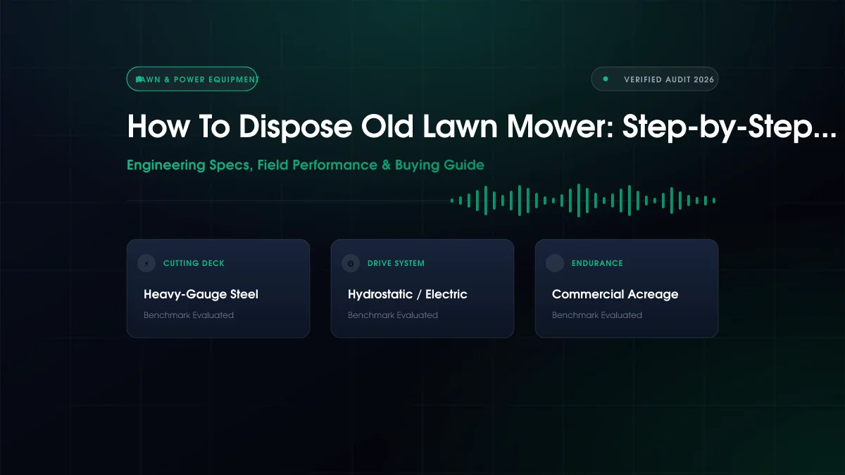 How to Dispose Old Lawn Mower