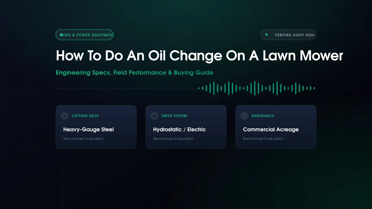 How To Do An Oil Change On A Lawn Mower
