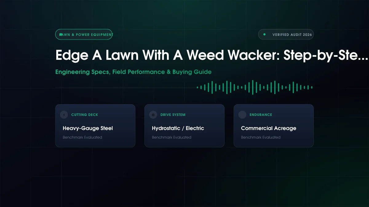 How to Edge Lawn with Weed Wacker