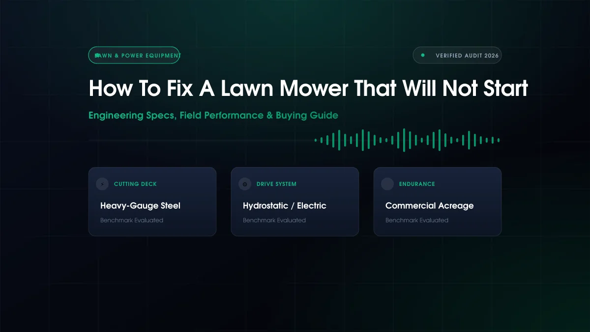 How To Fix A Lawn Mower That Will Not Start