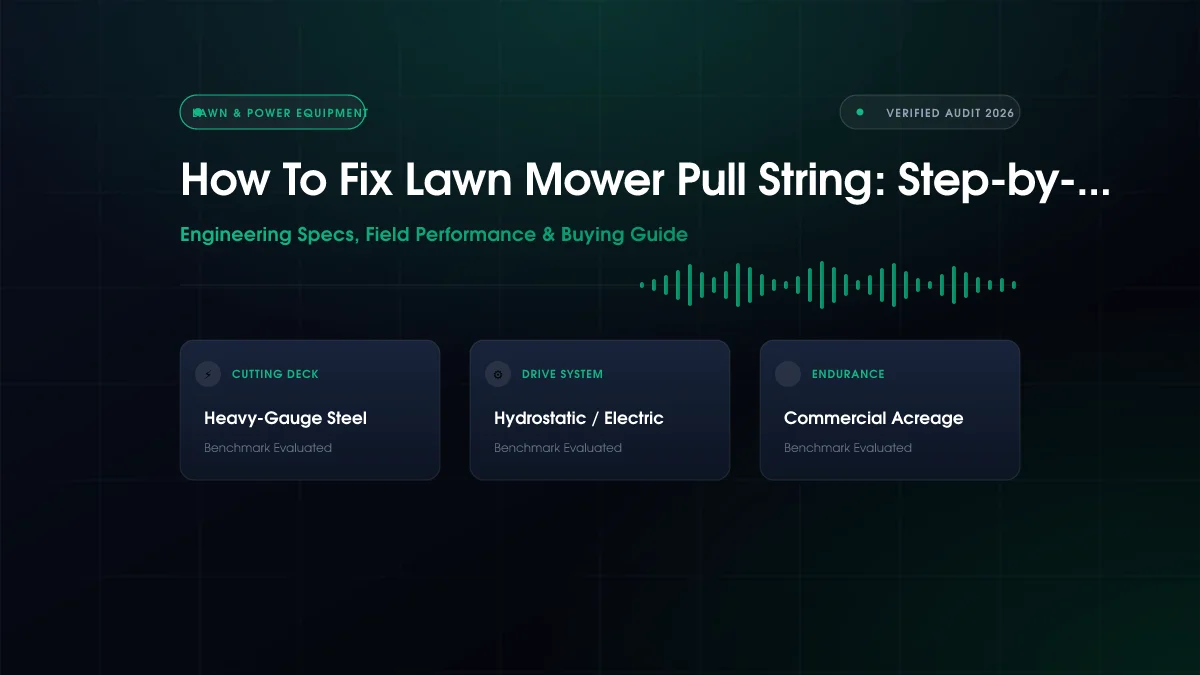 How to Fix Lawn Mower Pull String