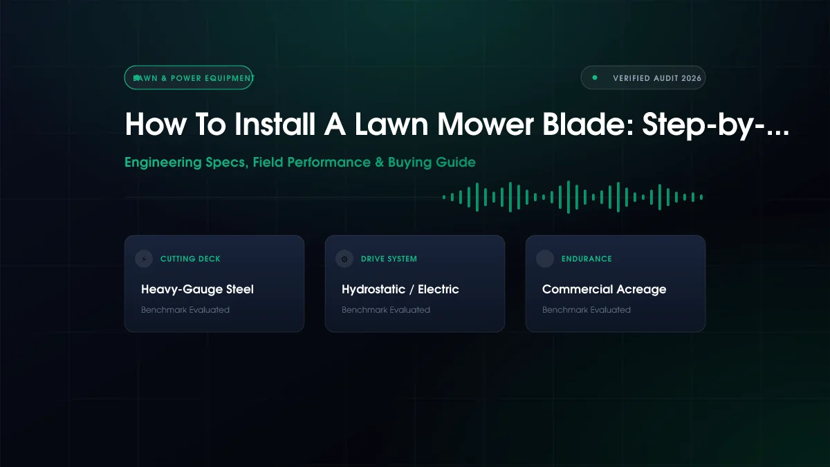 How to Install a Lawn Mower Blade