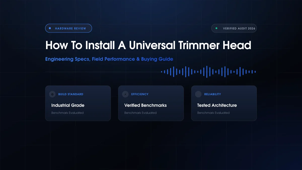 How to Install a Universal Trimmer Head