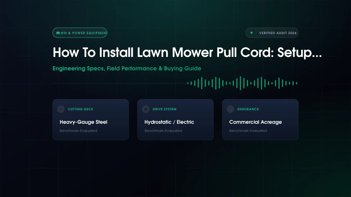 How to Install Lawn Mower Pull Cord