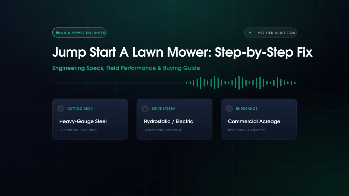 How to Jump Start Lawn Mower