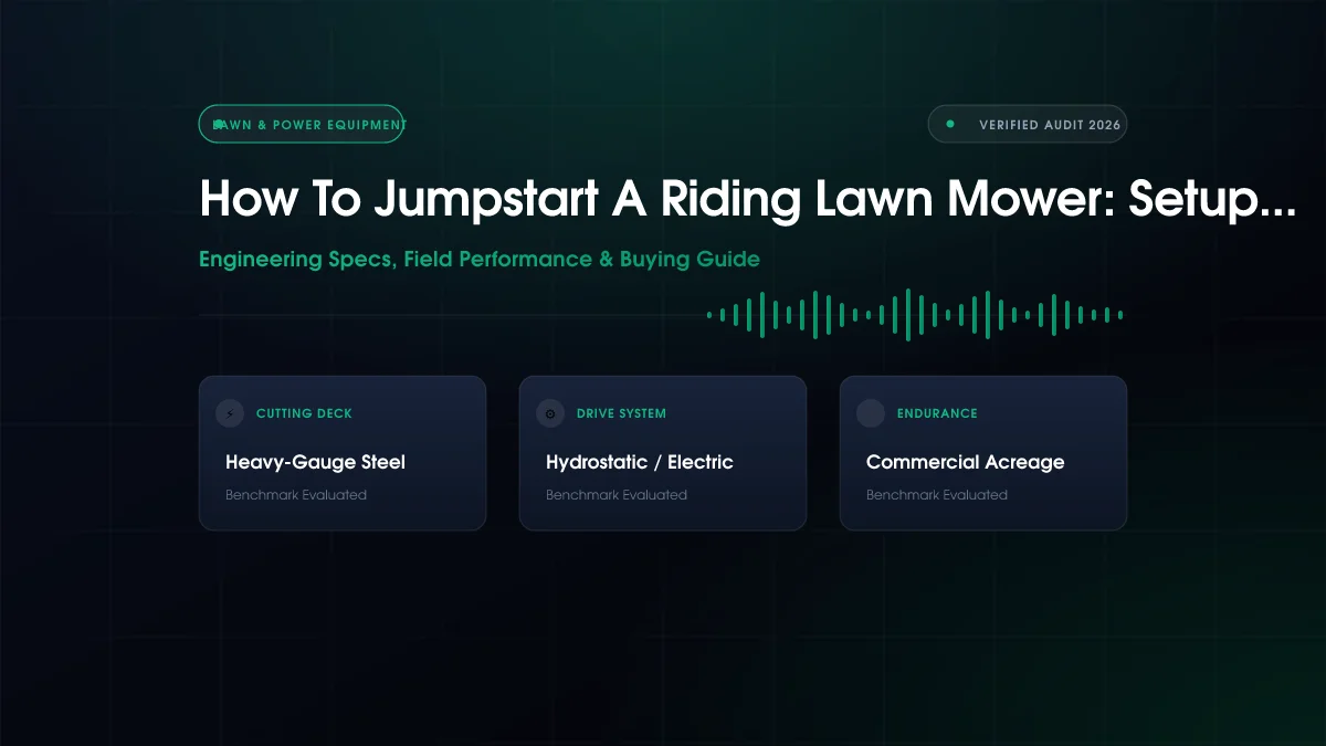 How to Jumpstart a Riding Lawn Mower
