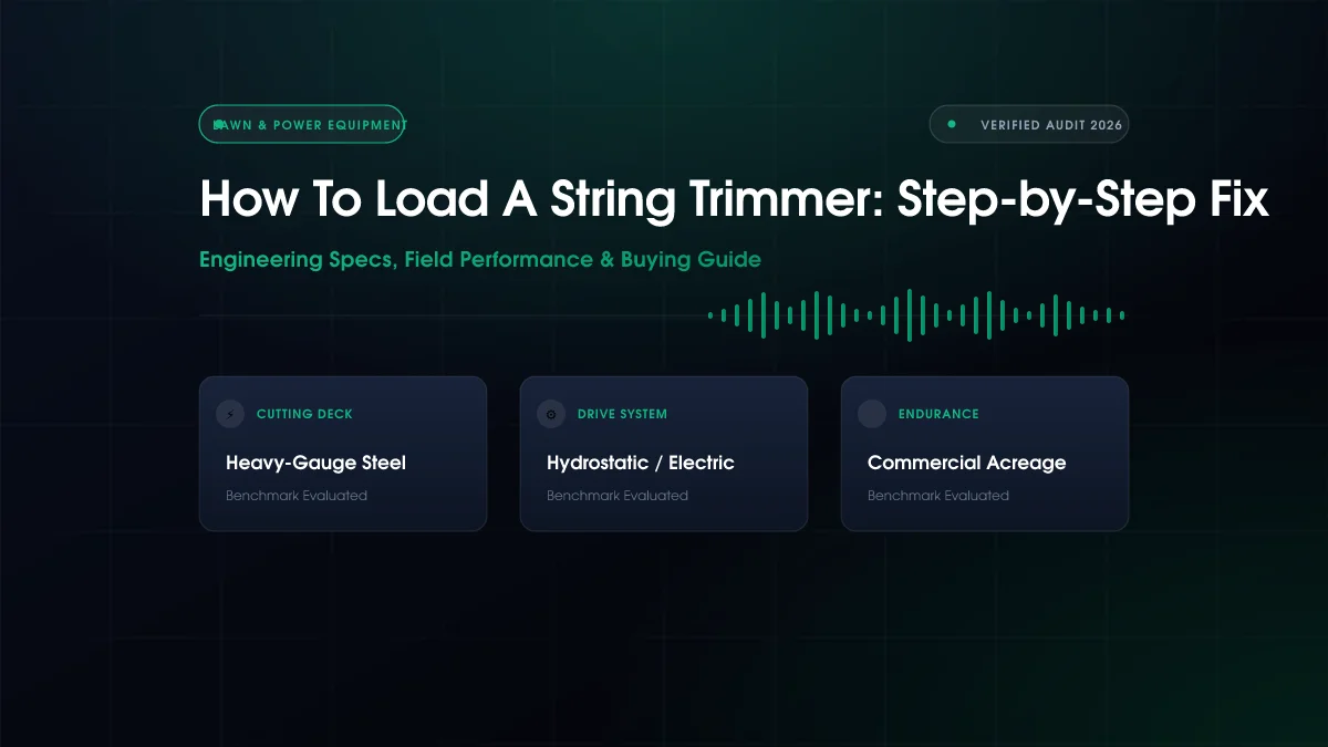 How to Load String Trimmer