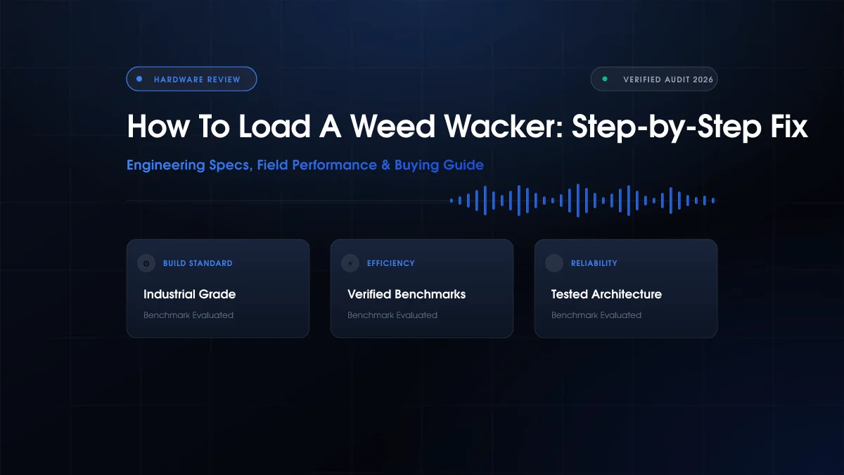 How to Load Weed Wacker