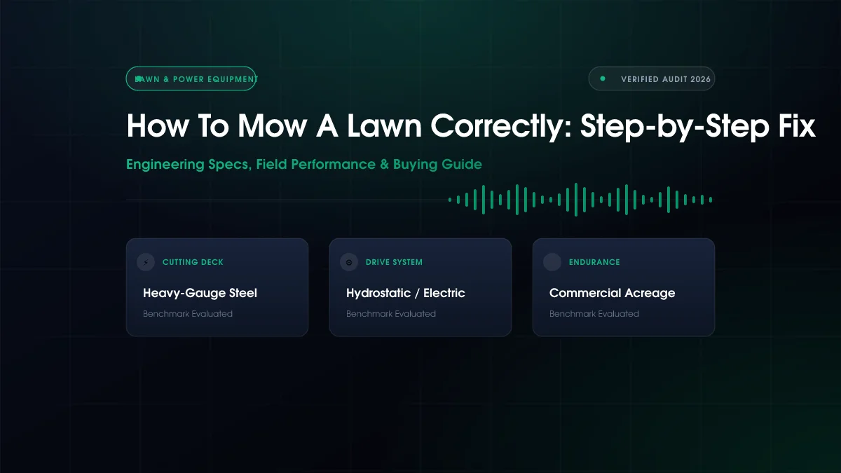 How To Mow A Lawn Correctly: Step-by-Step Fix (2026)
