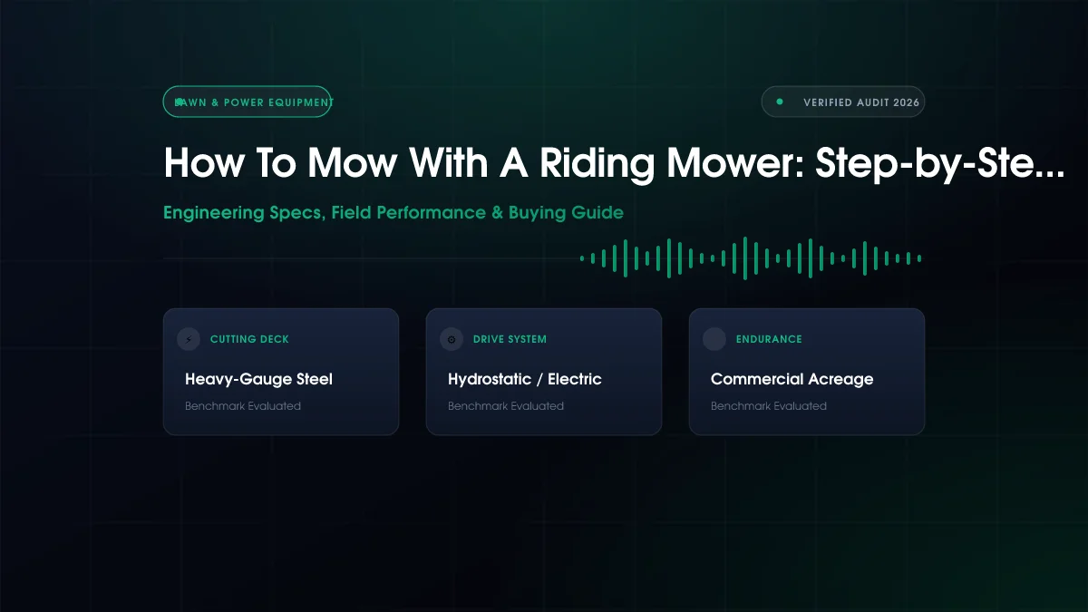How to Mow with a Riding Mower