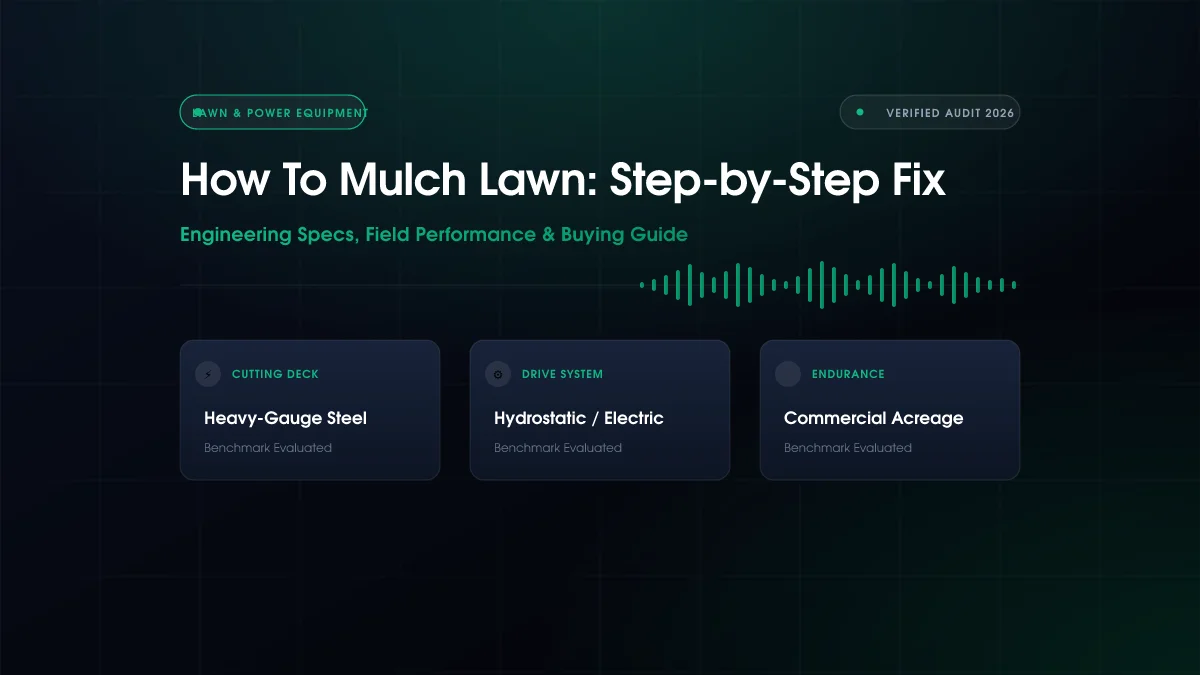 How To Mulch Lawn: Step-by-Step Fix (2026)