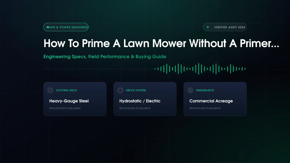 How to Prime a Lawn Mower Without a Primer Bulb