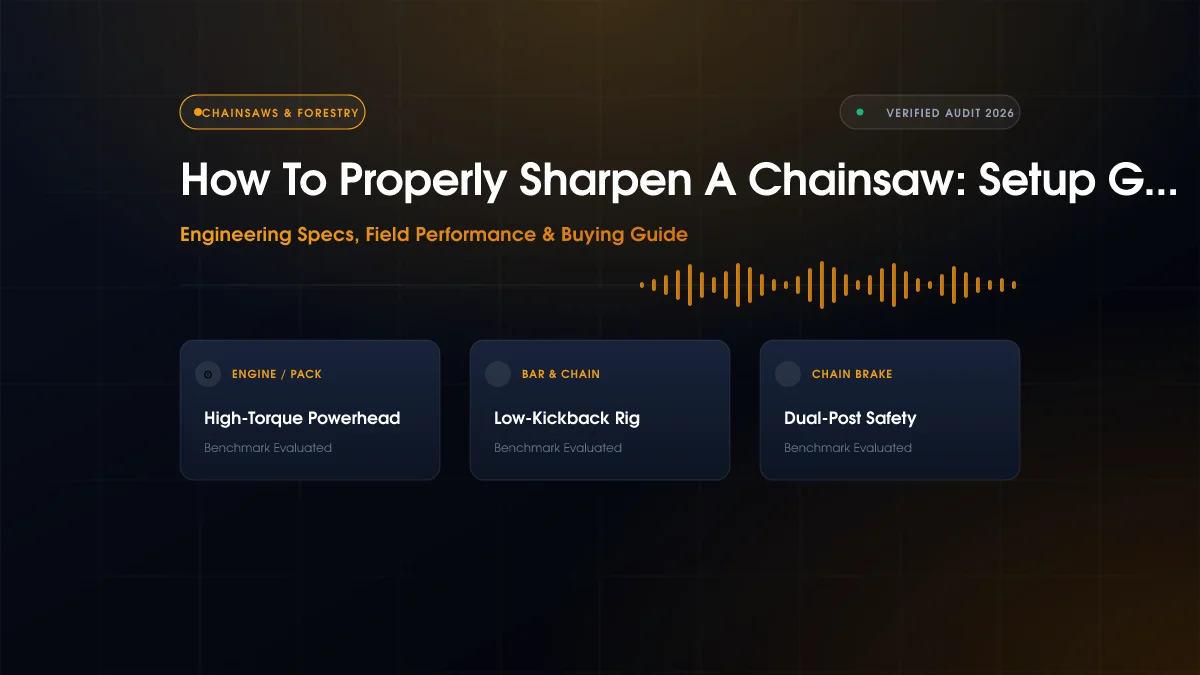 How To Properly Sharpen A Chainsaw: Setup Guide (2026)