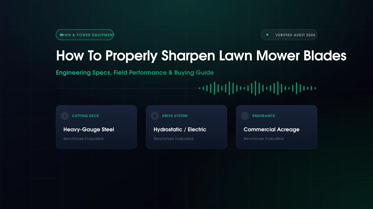 How to Properly Sharpen Lawn Mower Blades