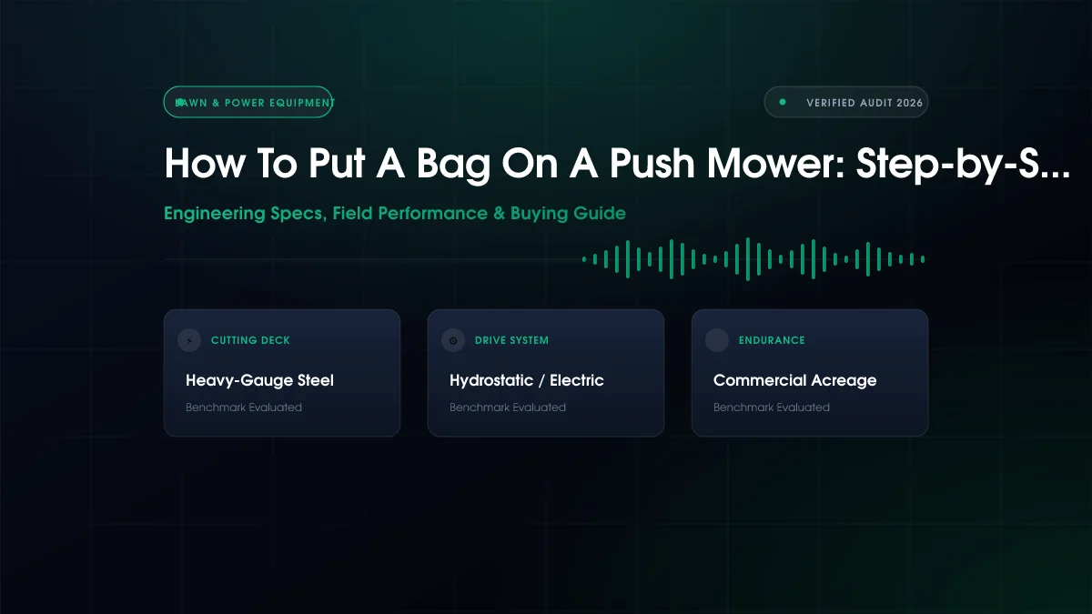 How To Put A Bag On A Push Mower: Step-by-Step Fix (2026)