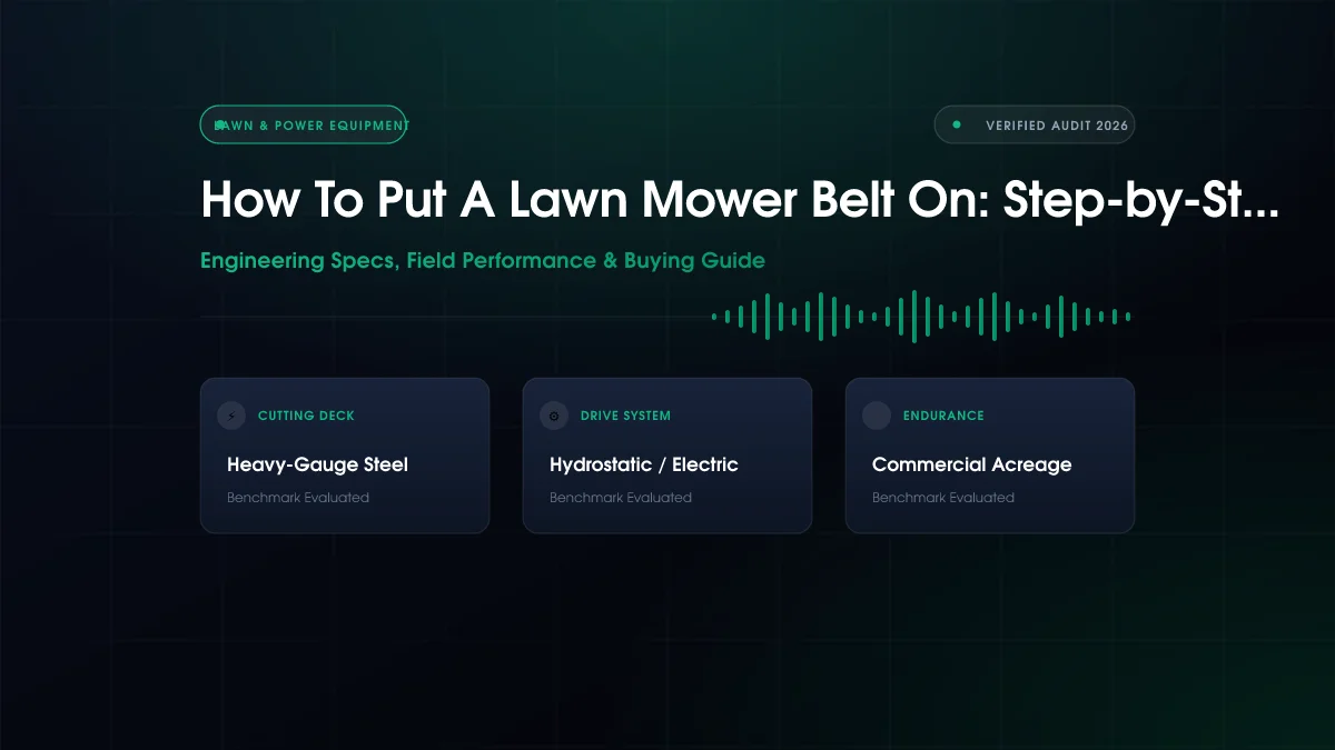 How To Put A Lawn Mower Belt On: Step-by-Step Fix (2026)