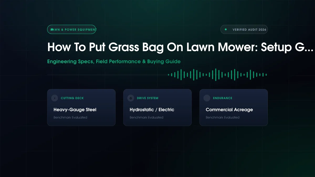 How To Put Grass Bag On Lawn Mower: Setup Guide (2026)