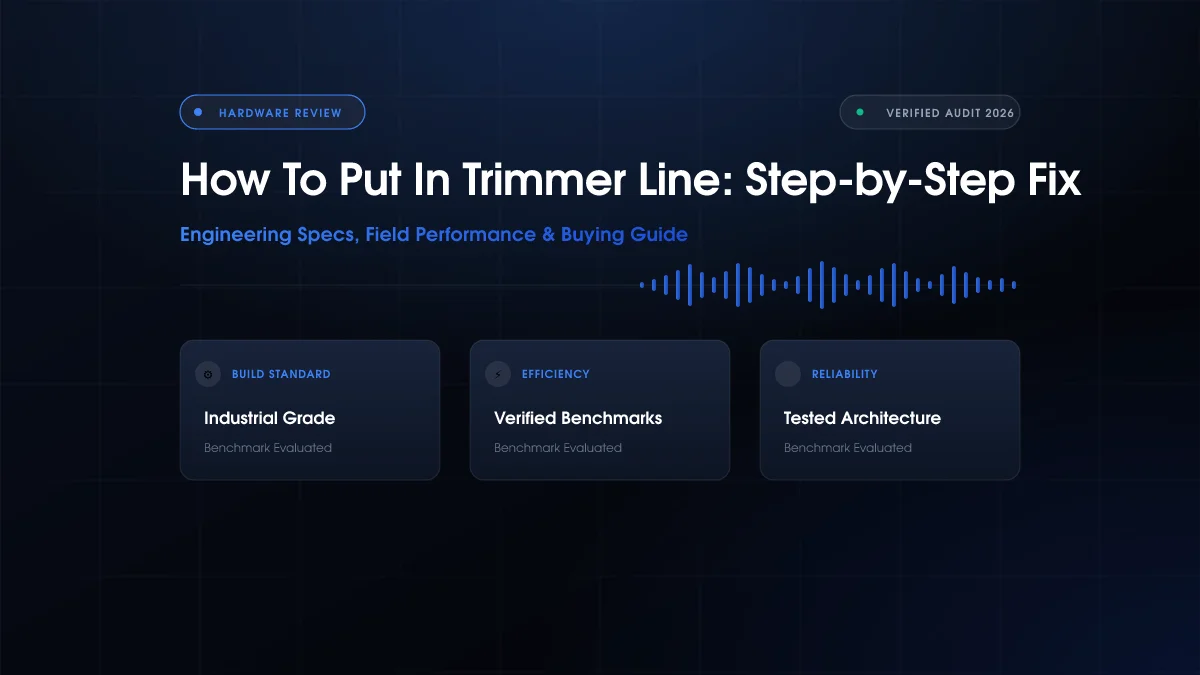 How to Put in Trimmer Line