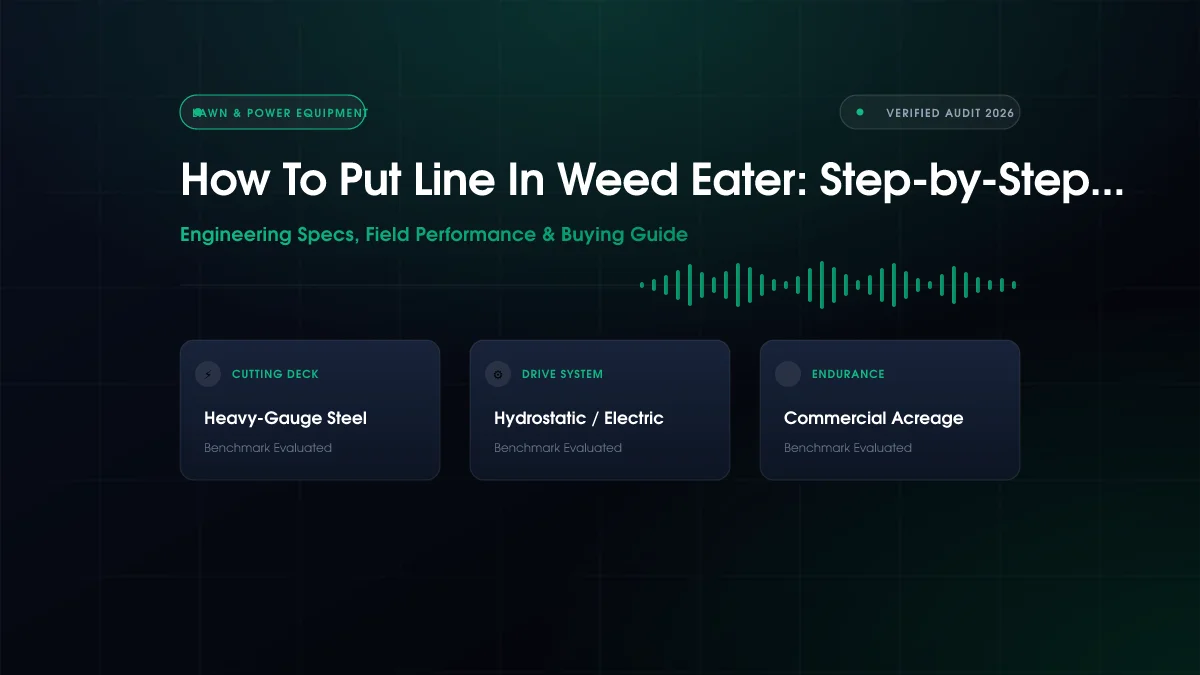 How To Put Line In Weed Eater: Step-by-Step Fix (2026)