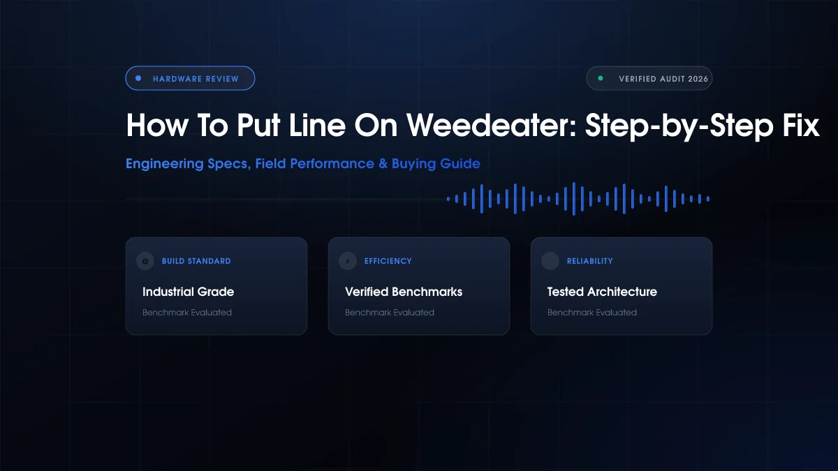 How To Put Line On Weedeater: Step-by-Step Fix (2026)